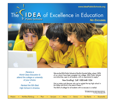 IDEA Schools Print Ad
